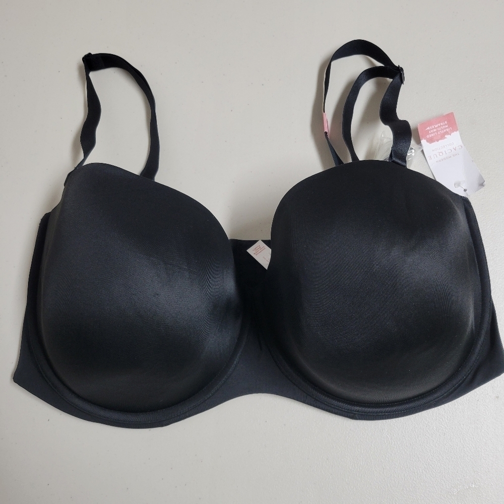 Cacique NWT LIGHTLY LINED MULTI- WAY Strapless Bra Size 42H.